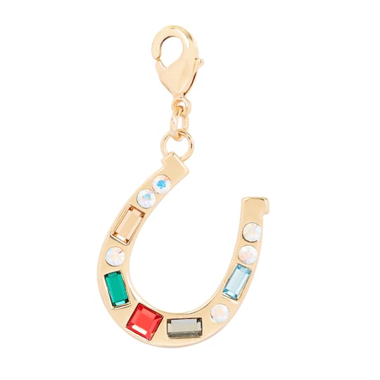 Horseshoe Austrian Crystal Charm by Bead Landing™